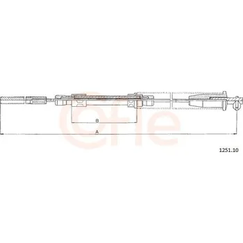 Autodíl Tažné lanko, parkovací brzda COFLE 1251.10