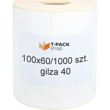 Samolepící etiketa Termální etikety 100x60 mm 1000 ks pro tiskárny Zebra a stolní tiskárny