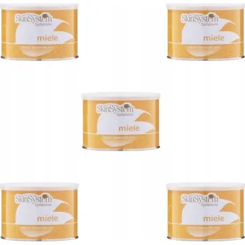 Vosk vosk v plechovce Medový 400 ml x 5 ks Depilace s proužky Vosk