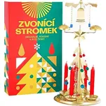 Logimax Česká obnovená výroba Tradiční Andělské zvonění stromek zlatý