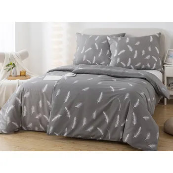 Povlečení XPOSE® Bavlněné povlečení PEŘÍČKA na dvě lůžka 140x200 cm, 70x90 cm, Bavlna + Prodloužená možnost vrácení zboží do 50 dnů