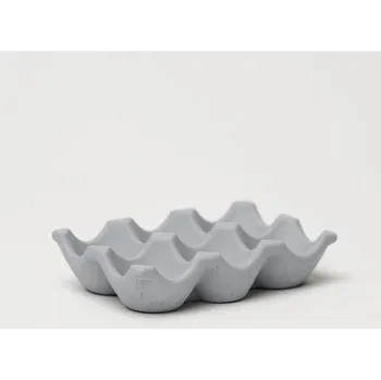 Stojánek na vajíčko ODLITO Betonové plato na vajíčka – šedá – 14 cm