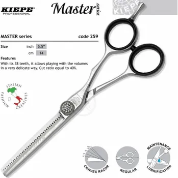 Kadeřnické nůžky VÝPRODEJ: Kiepe FOUR STARS Master 259 / 5,5 "Swarowski design