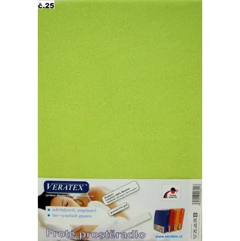 Prostěradlo Froté prostěradlo 90x200/17cm (č.25-žlutozelená)