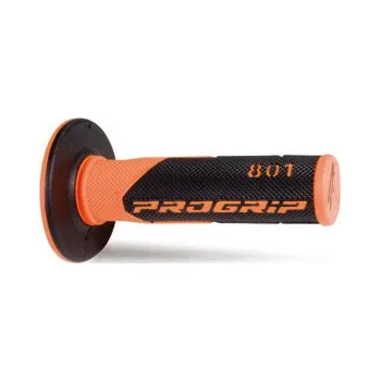 Řazení (gripy) PRO GRIP PA080100AF02 (PROGRIP řazení (gripy) PG801 OFF ROAD (22+25mm, délka 115mm) barva oranžová fluorescenční/černá (dvousložkový) (PG801ORF/BK) (801-296))