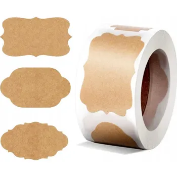 Samolepící etiketa SAMOLEPKY ETIKETY NA KOŘENÍ SKLENICE ZAVAŘENINY SAMOLEPICÍ SKLENICE