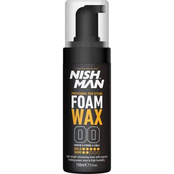 Stylingový přípravek Nishman Foam Wax 00 - objemová pěna pro vlnité vlasy, 150 ml