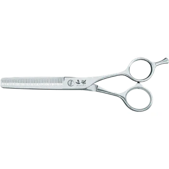 Kadeřnické nůžky KASHO Wasabi WST-238 - 5,5" - efilační nůžky - 38 zoubků - spodní čepel