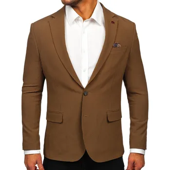 Hnědé pánské ležérní sako Bolf 026 - XS/46