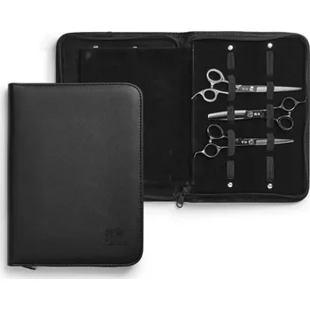 Scissor Case Black - černé pouzdro na 10 ks nůžek VÝPRODEJ: 9124 - s vyraženým logem SHÖRAI