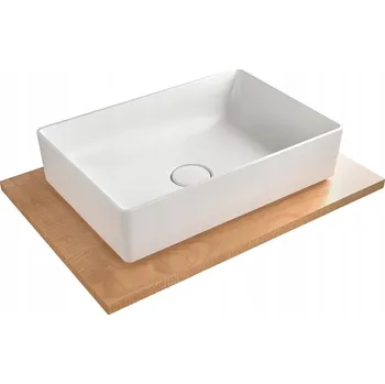 Umyvadlo Umyvadlo na desku obdélníkové Kolpasan 37 cm bílé