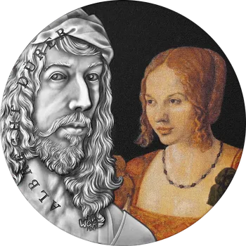 Stříbrná mince 2 oz Albrecht Durer Worlds Greatest Artists 2021