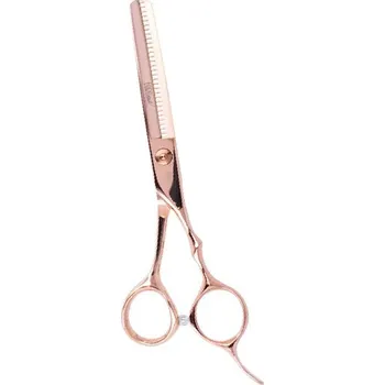 Kadeřnické nůžky Eurostil ISIS Thinning Scissors 6" - profesionální efilační nůžky, pravá ruka 07024/70 - Rose Gold