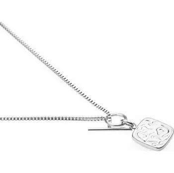 Náhrdelník franco bene Náhrdelník se čtvercovým přívěskem - stříbrný | 1420