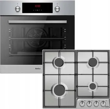 Varná deska Sada Amica Trouba MEB 6521 FINE GRILL + Plynová varná deska PGD6100APR Nerez