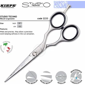 Kadeřnické nůžky Kiepe ONE STAR Studio Techno 2233 - profesionální kadeřnické nůžky Studio Techno 2233 velikost 6 "