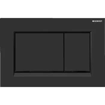 Splachovací tlačítko GEBERIT SIGMA30 ovládací tlačítko Easy to clean, černá mat 115.883.16.1