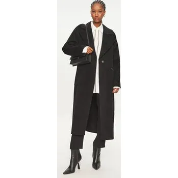 Dámský kabát MICHAEL Michael Kors Vlněný kabát 77C5935M22 Černá Regular Fit XS