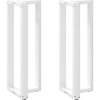 Konferenční stolek vidaXL Nohy barového stolu ve tvaru T, 2 ks, , 40 x 35 x (110-111) cm, ocel [4013098] Barva: Bílá