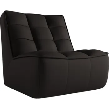 Křeslo Maison Heritage Černé kožené křeslo Moni