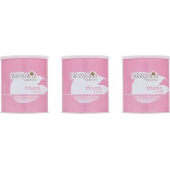 Vosk na depilaci v plechovce Růžový Velký Set 3 x 800ml Depilace s proužky