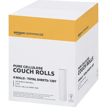 AMAZONCOMMERCIAL PREMIUM TOALETNÍ PAPÍR V ROLIČKÁCH 9 ROLÍ 50 M