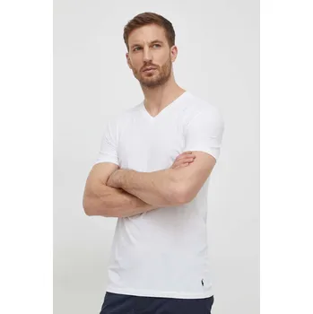 Pánská móda Bavlněné tričko Polo Ralph Lauren 3-pack 714936903 bílá 00X, vel. M
