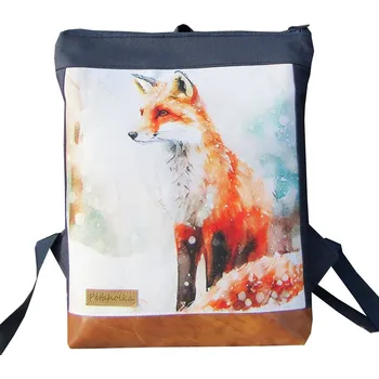 Městský batoh Petaholka - Menší batůžek s motivem lišky