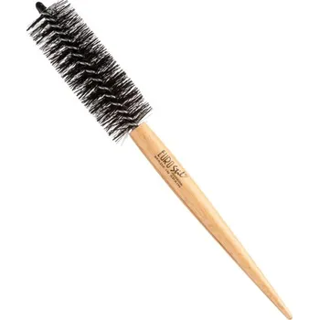Eurostil Crimping Brush - kartáče na foukání vlasů s nylonovými štětinami 01597 - dřevěná rukojeť, průměr kartáče 32 mm