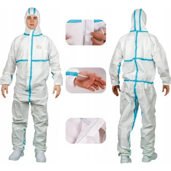 Kombinéza Oxyline bílá 3XL univerzální s kapucí na zip