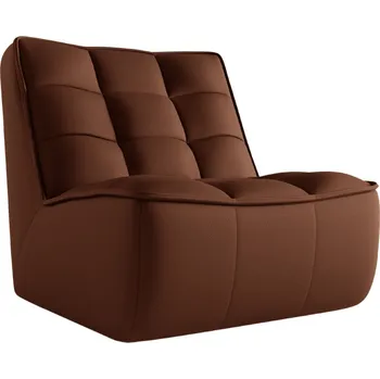 Křeslo Maison Heritage Koňakově hnědé kožené křeslo Moni