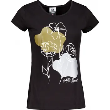 Dámská móda Dámské tričko ALTISPORT ALW189122 ČERNOZLATÁ XS