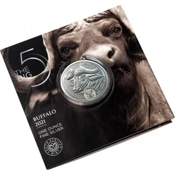 SOUTH AFRICAN MINT Stříbrná mince Sam Big Five Buffalo Rand 5 1 oz 2020
