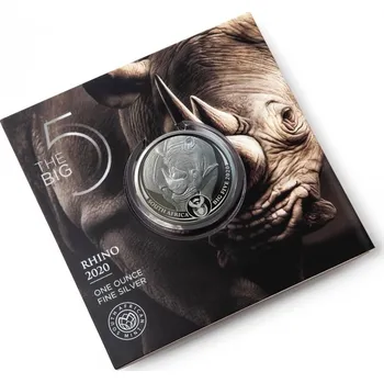 SOUTH AFRICAN MINT Stříbrná mince Sam Big Five Rhino Rand 5 1 oz 2020