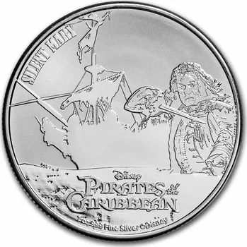 Stříbrná mince 1 oz Pirates of the Carribean - Silent Mary 2022 BU Piráti z Karibiku - Tichá Mary