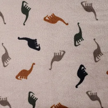 Strima Cuddle Fleece Print + Uni - Dinos, Sand