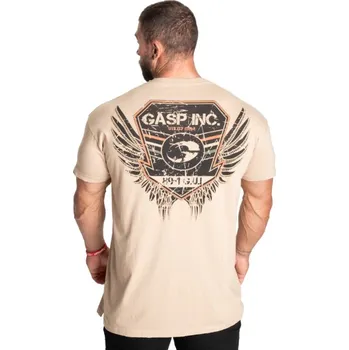 Pánské tričko Gasp UTILITY STREET TEE WASHED DESERT – tričko Gasp seprané pískové Velikost: XXXL