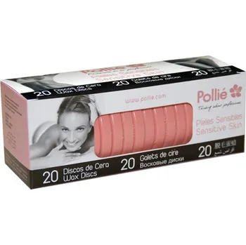 VÝPRODEJ: Polié Wax Discs Sensitive 04072 - depilační voskové disky na citlivou pokožku, 20 ks
