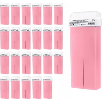 Vosk depilační roll-on Růžový 100 ml Široká Rolka Velká Sada 24 ks