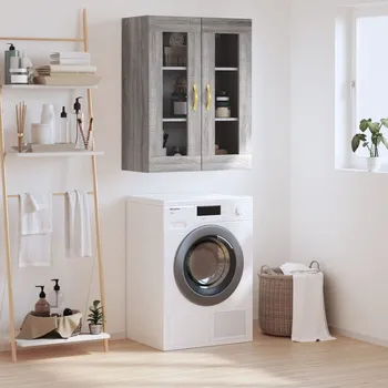 Příborník do zásuvky zahrada-XL Nástěnná skříňka šedá sonoma 69,5 x 34 x 90 cm 828466