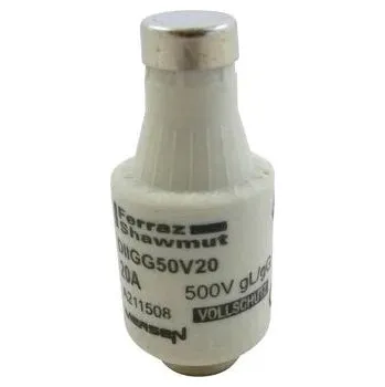 Autopojistky Pojistková vložka Mersen A211508, velikost DII, gG, 20A, 500V - modrá