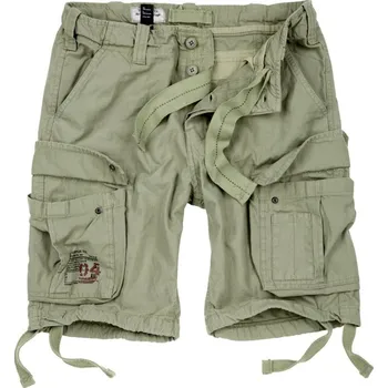 Pánské kraťasy SURPLUS Kraťasy AIRBORNE VINTAGE SVĚTLE ZELENÉ ZELENÁ - OLIV XXL