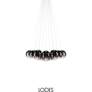 Lodes Designové závěsné LED svítidlo RANDOM CLOUD, 19x ø23cm, š. 115 cm, CRI90 Barva: Kouřová, Teplota světla: 2700K - teplá bílá