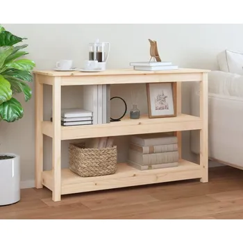 Konzolový stolek vidaXL Konzolový stolek 110x40x74 cm masivní borové dřevo [821666] Barva: Přírodní