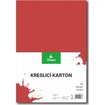 Stepa Kreslicí karton formát A4, 180g, červený, 50 listů