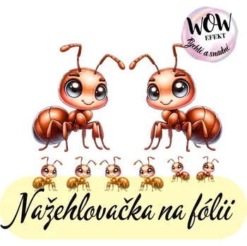 Nažehlovačky na fólii Nažehlovačka na fólii, MRAVENČÍ RODINA, 15x11,8 cm /ks