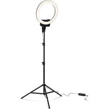Studiové světlo Ring light with stand 4810 - kruhové světlo se stojanem pro salon (9711 + 0484)