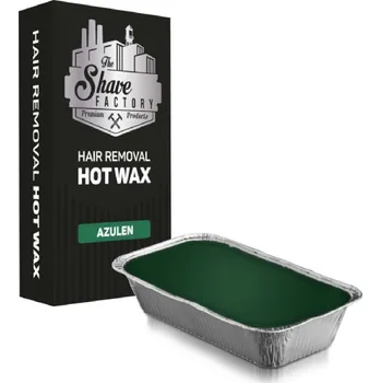 Přípravek na depilaci a epilaci The Shave Factory Hair Removal Hot Wax Azulen - vosk k depilaci, 500 g