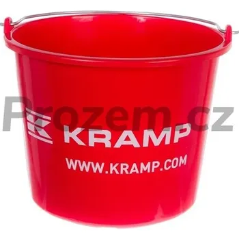 kbelík Kbelík 12 l Kramp, kvalitní kbelík červený, stupnice v litrech a galonech, kýbl plastový, vědro plastové