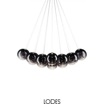 Lodes Designové závěsné LED svítidlo RANDOM CLOUD, 23x ø28cm, š. 172 cm, CRI90 Barva: Kouřová, Teplota světla: 2700K - teplá bílá